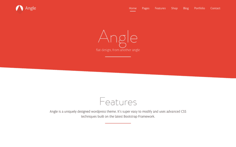 Angle Twitter Bootstrap theme
