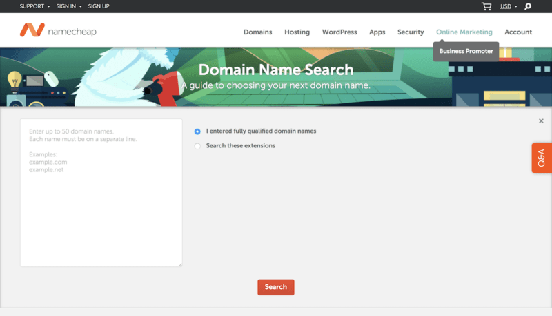 Namecheap Bulk Domain Checker