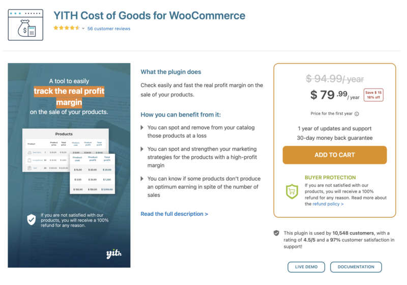 YITH Cost of Goods for WooCommerce